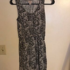 Black and cream Aztec dress